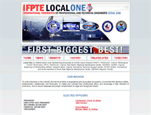 Tablet Screenshot of ifpte.com